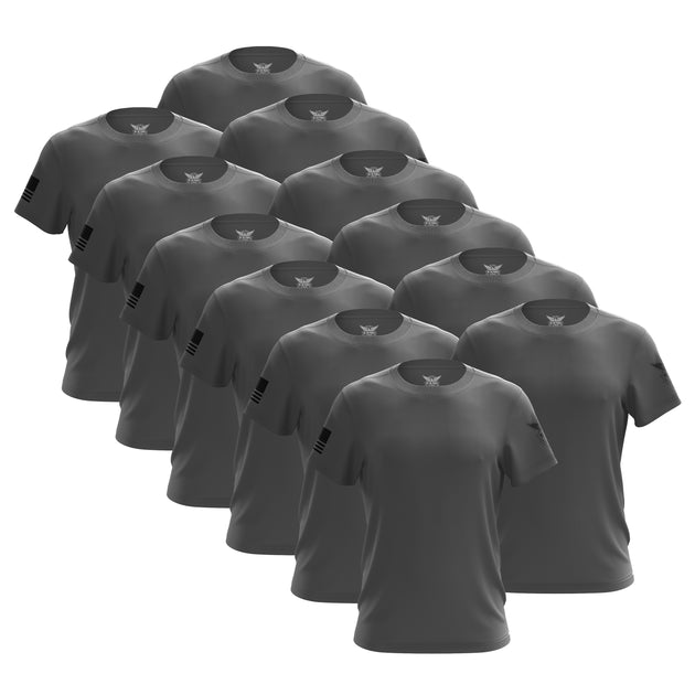 Charcoal Freedom Short Sleeve Shirt Bundle (12 Pack)