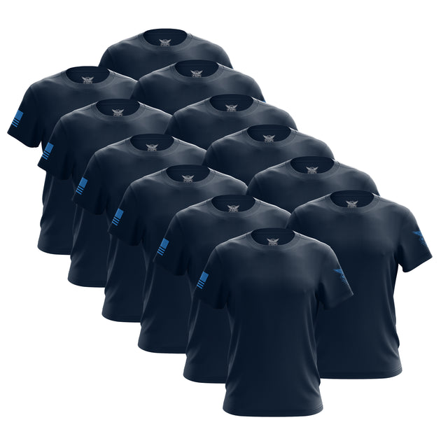 Navy Blue Freedom Short Sleeve Shirt Bundle (12 Pack)