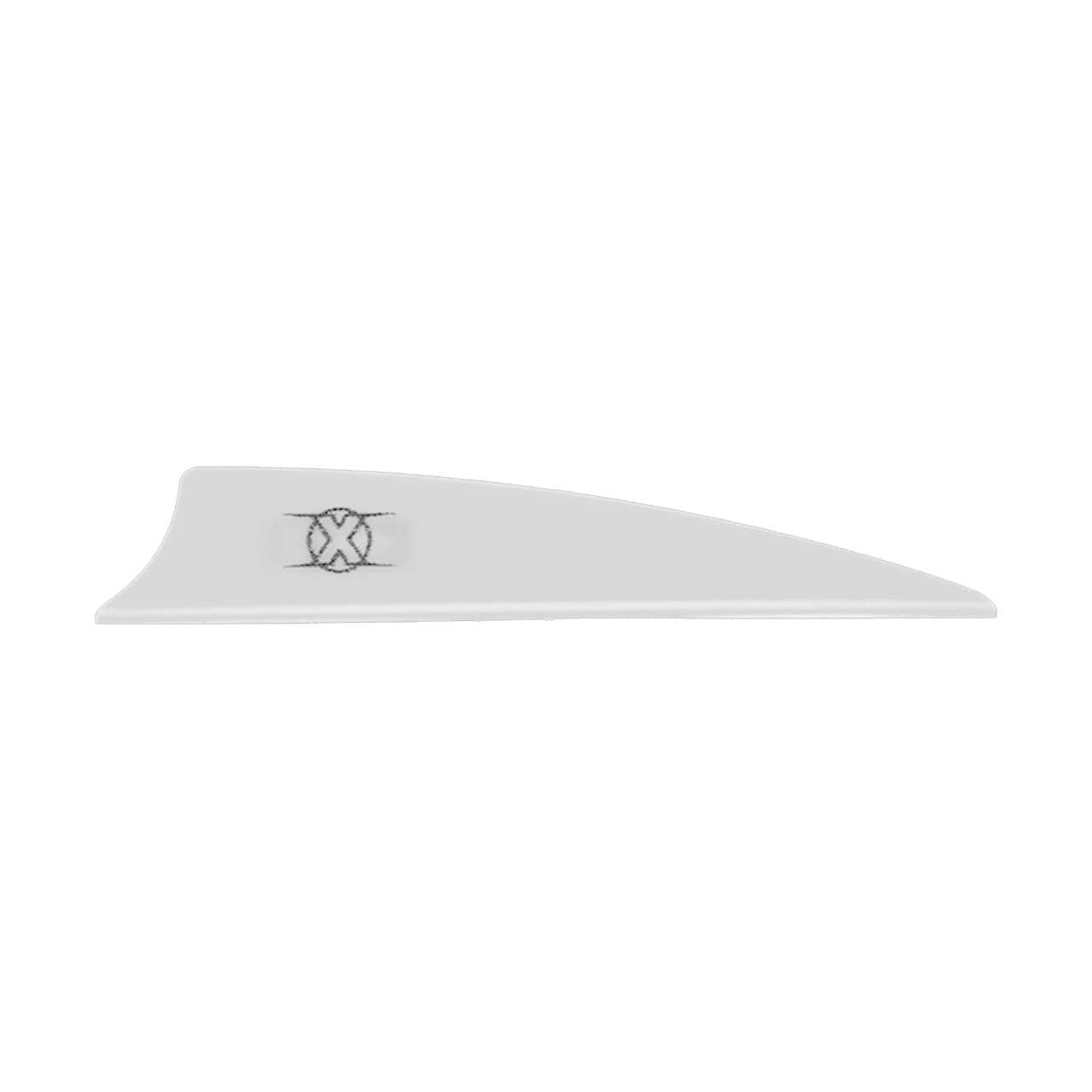 Bohning X Vane 3″ Shield Cut Solid Color White