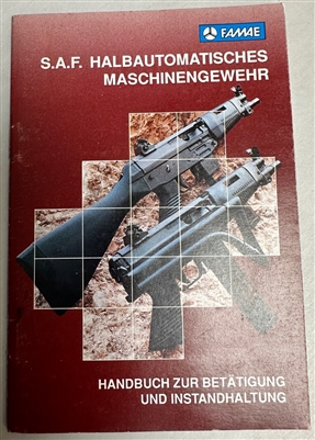 S.A.F. CHILEAN SMG 9 m/m BOOKLET.