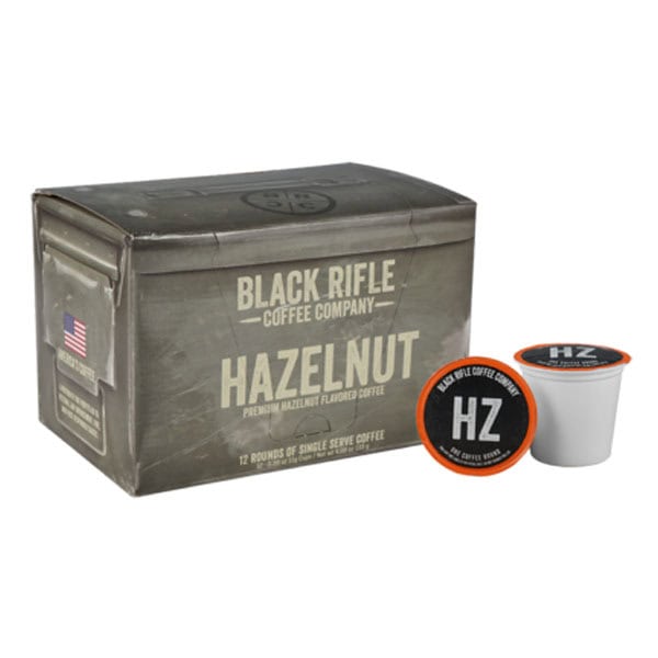 Black Rifle Coffee Company Hazelnut Flavored Rounds 12 Pack Medium Roast Single Serve Coffee