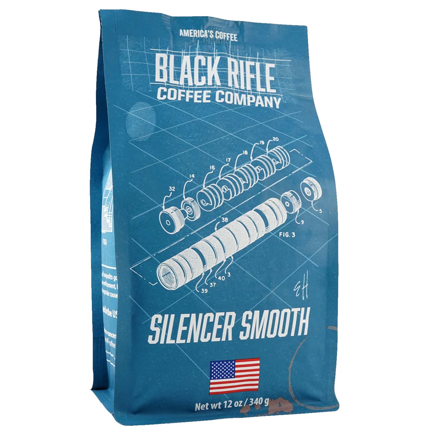 Black Rifle Coffee Company Silencer Smooth Ground 12oz Bag Light Roast