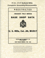 U.S. - Model 1914 / Model 1917 Rifle - Base Shop Data - WW2 Military Issue