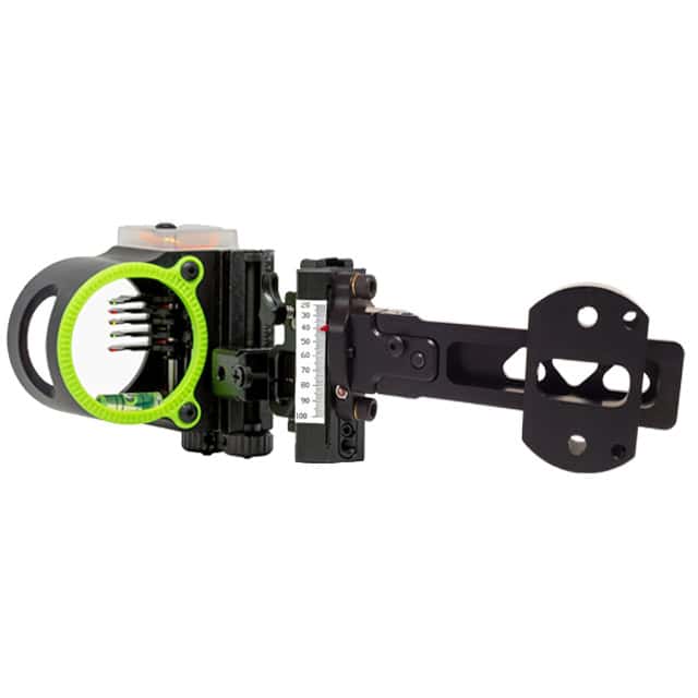 Black Gold Bowsights Ascent Pro Sight 4″ Dovetail 5 Pin Movable .019 Right Hand 2″ Large Housing Mathews Bridge-Lock