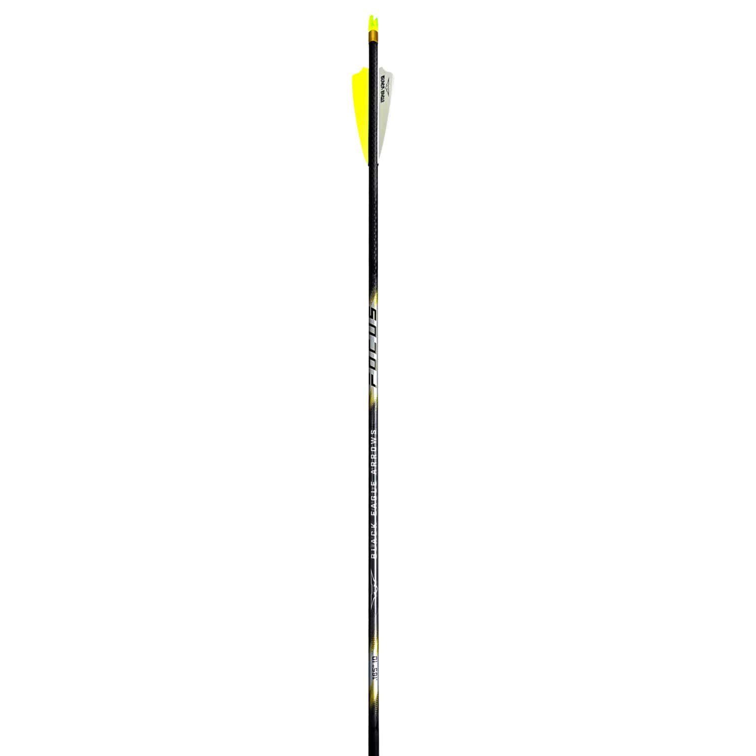 Black Eagle Arrows FOCUS Micro Diameter Arrow .001 4mm Fletched 6 Pack