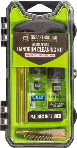 Breakthrough Clean Technologies Vision Series Pistol Cleaning Kit, 357, .38 Caliber & 9mm