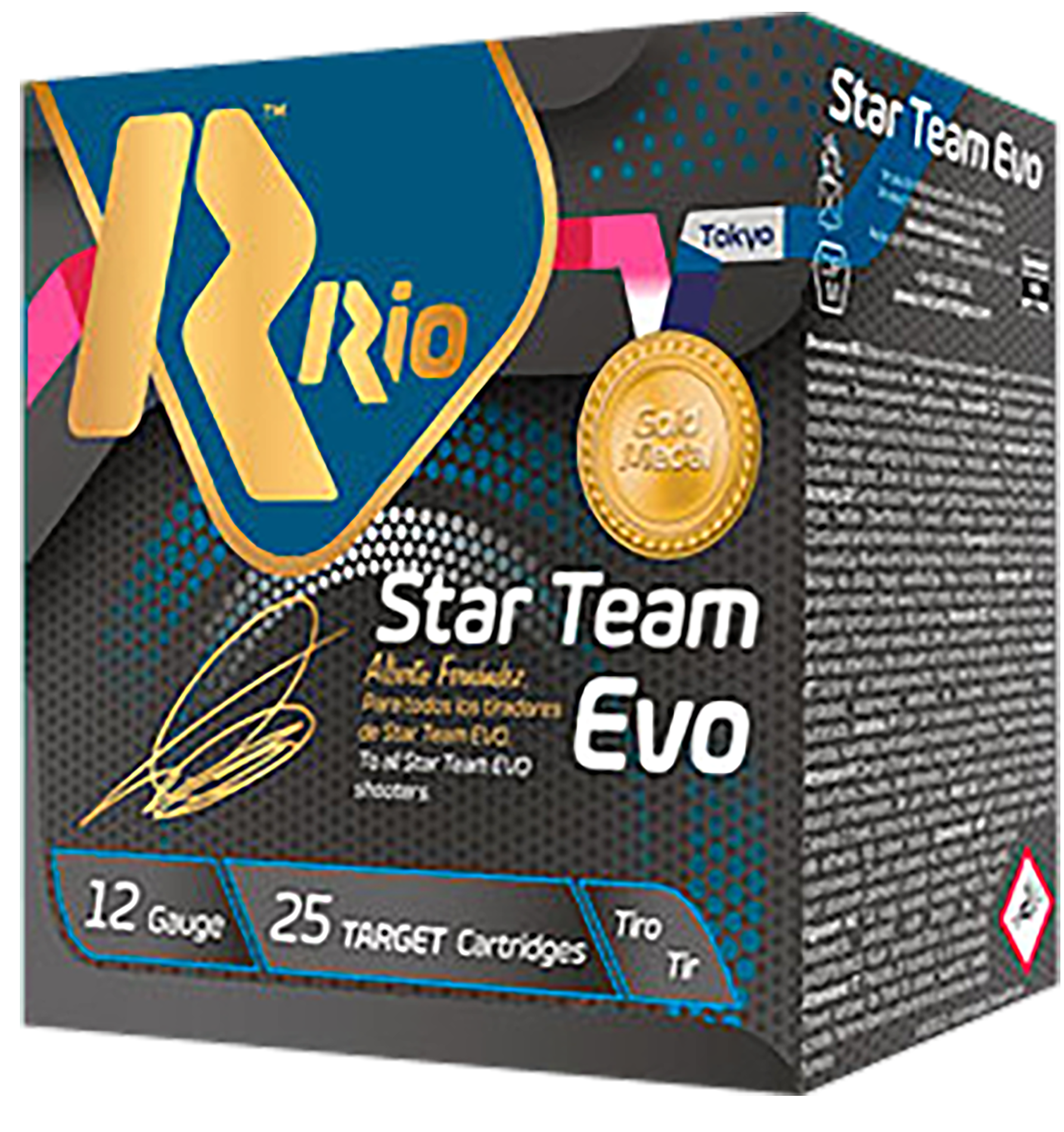 Rio Competition Target Load Star Team Shotshells ST2875, 12 Gauge, 2-3/4", 1 oz, 1280 fps, #7.5 Shot, 25 Rd/bx