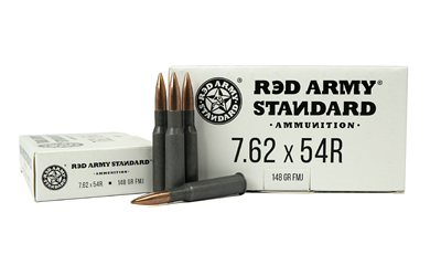 Century Arms, Steel Case, 7.62X54R, 148 Grain, Full Metal Jacket, 20 Round Box