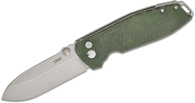 CRKT 2495GR Squid XM Folding Knife, 2.95-Inch, Green Micarta