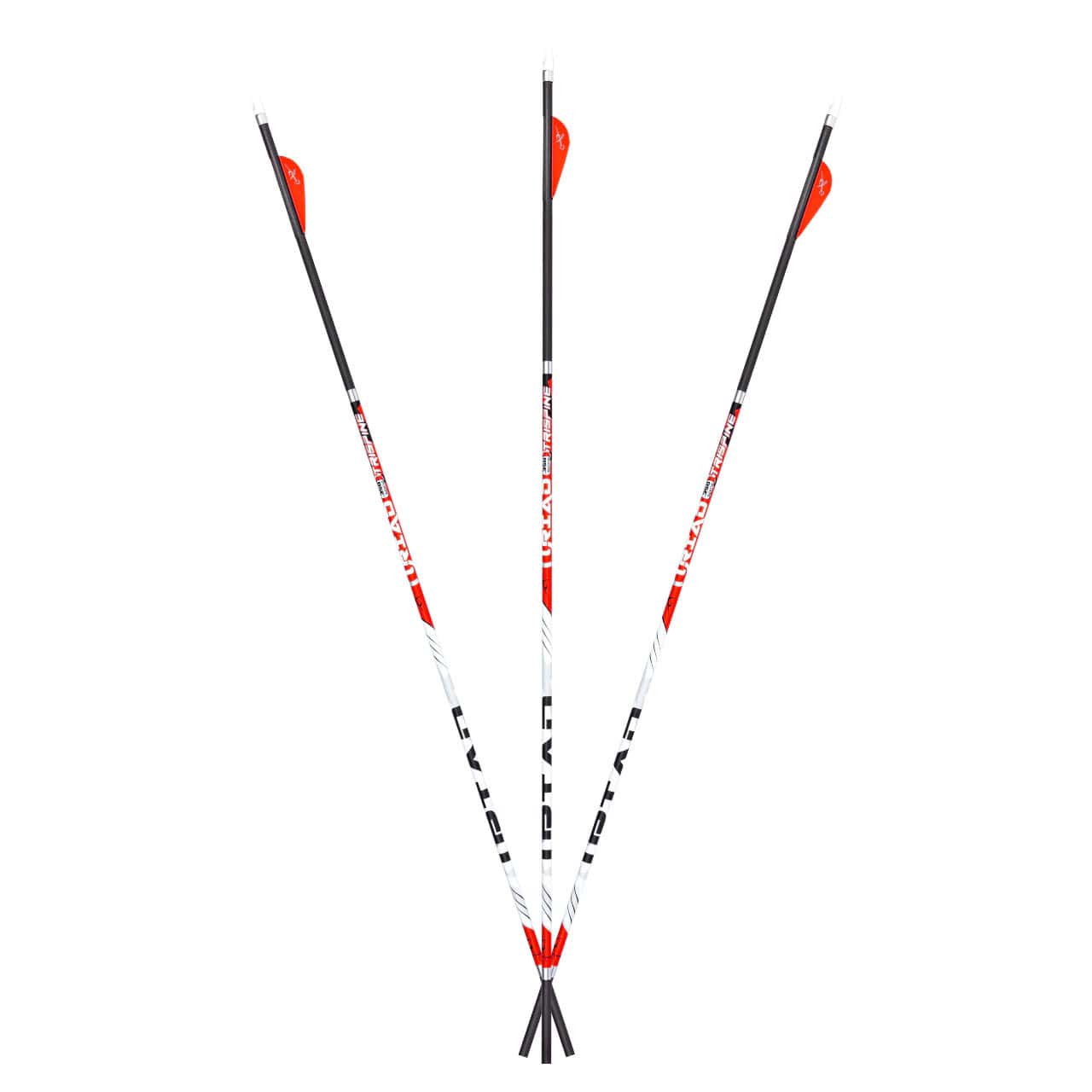 Carbon Express Arrows Maxima Triad Red Zone 6 Pack Fletched Shafts 300 350 400 Spine Arrow**