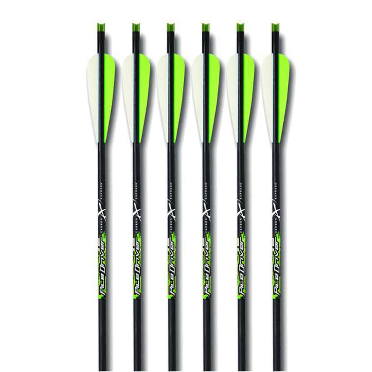 Carbon Express Bolts Piledriver 20″ Crossbolt 6 Pack w/Moon Nocks 52140
