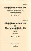 D 167/1 - Maschinenpistole 40 and D 167/2 - Maschinenpistole 40 und 38 Einzelteile