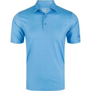 Drake Waterfowl Men's Performance Chalk Striped Polo Shirt
