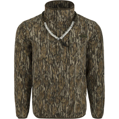 Drake Waterfowl MST Camo Camp Fleece 1/4 Zip
