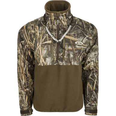 Drake Waterfowl Mens Fleece Lined Guardian Flex Quarter Zip Hunting Jacket
