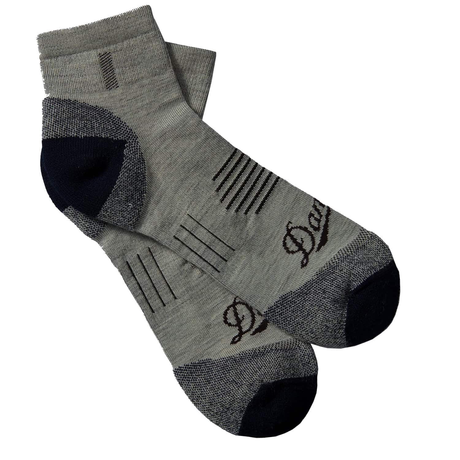 Danner Socks Danner Merino Lightweight Hiking Socks Quarter Crew Sock Gray 75007