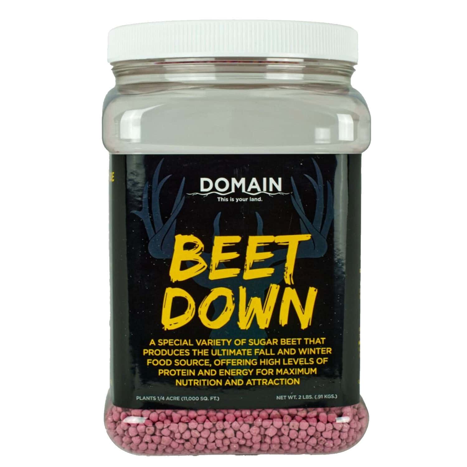 Domain Outdoor Food Plot Seed Beet Down 2lb Jug (Plants 1/4 ACRE)
