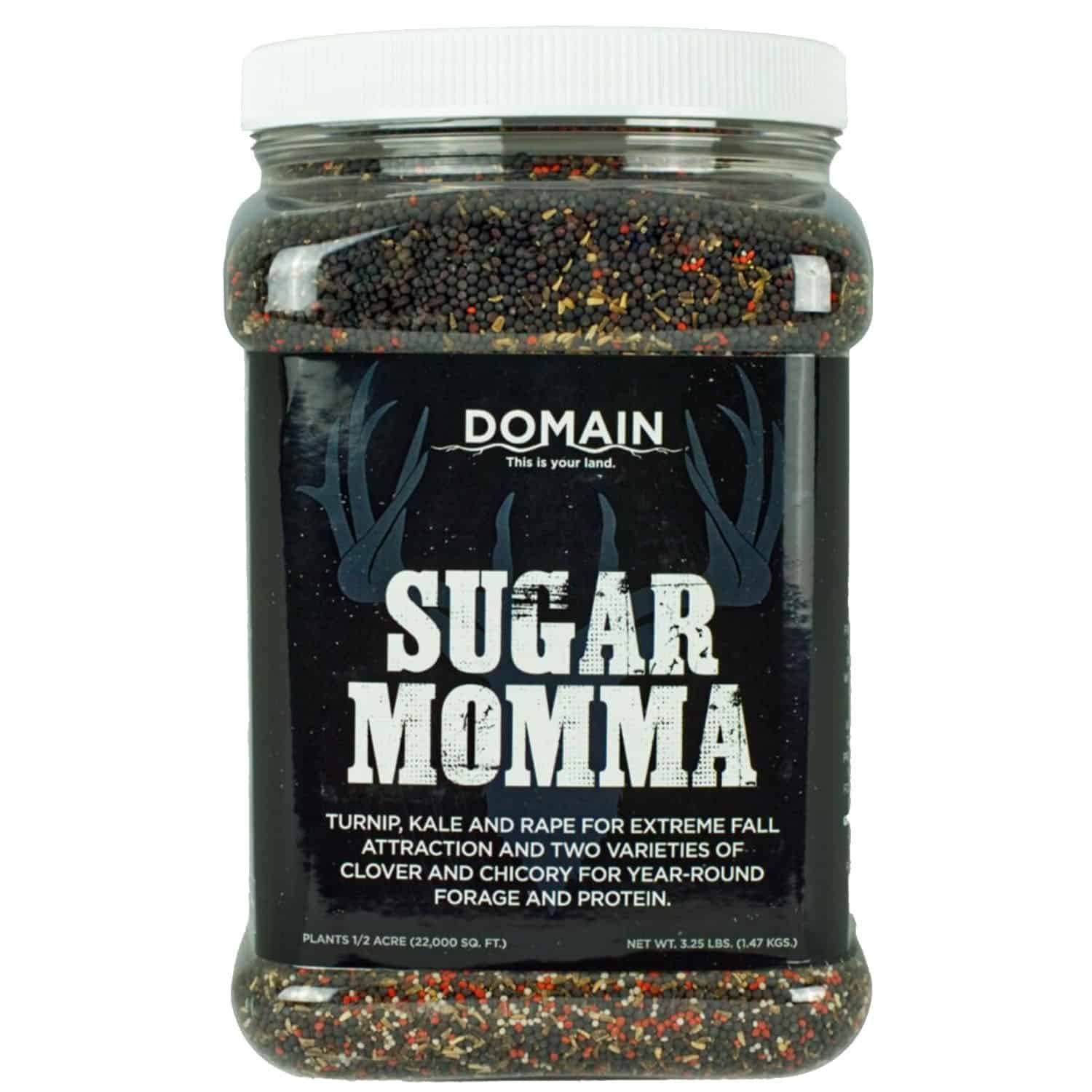 Domain Outdoor Food Plot Seed Sugar Momma 3.25lb Jug (Plants 1/2 ACRE)