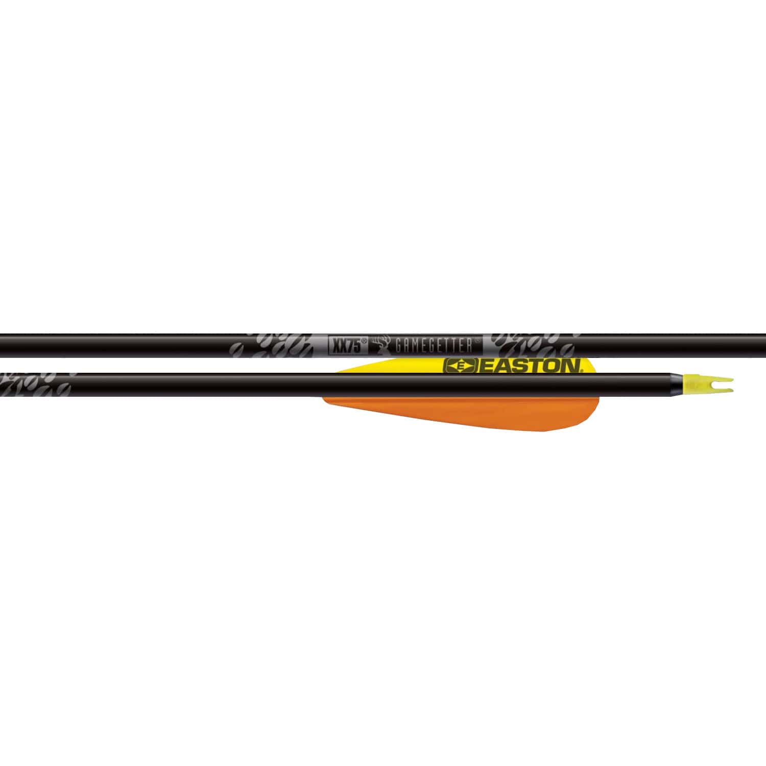 Easton Arrow GameGetter XX75 Black Fletched 4″ Diamond Vanes 6 Pack