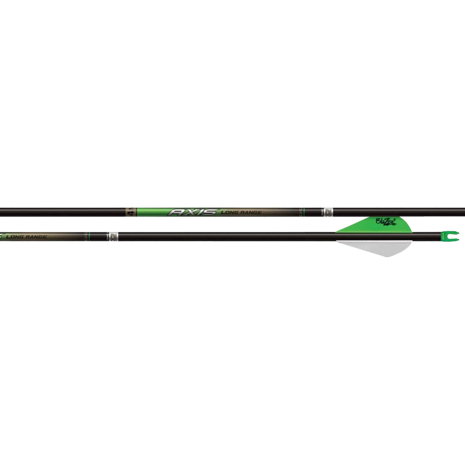 Easton Arrow Axis 4MM Long Range Carbon 6 Pack Fletched Shafts