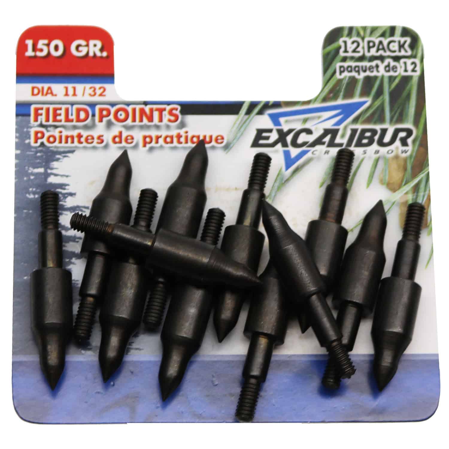 Excalibur Crossbow Field Points 150 Grain 11/32″ 12 Pack TP150-12
