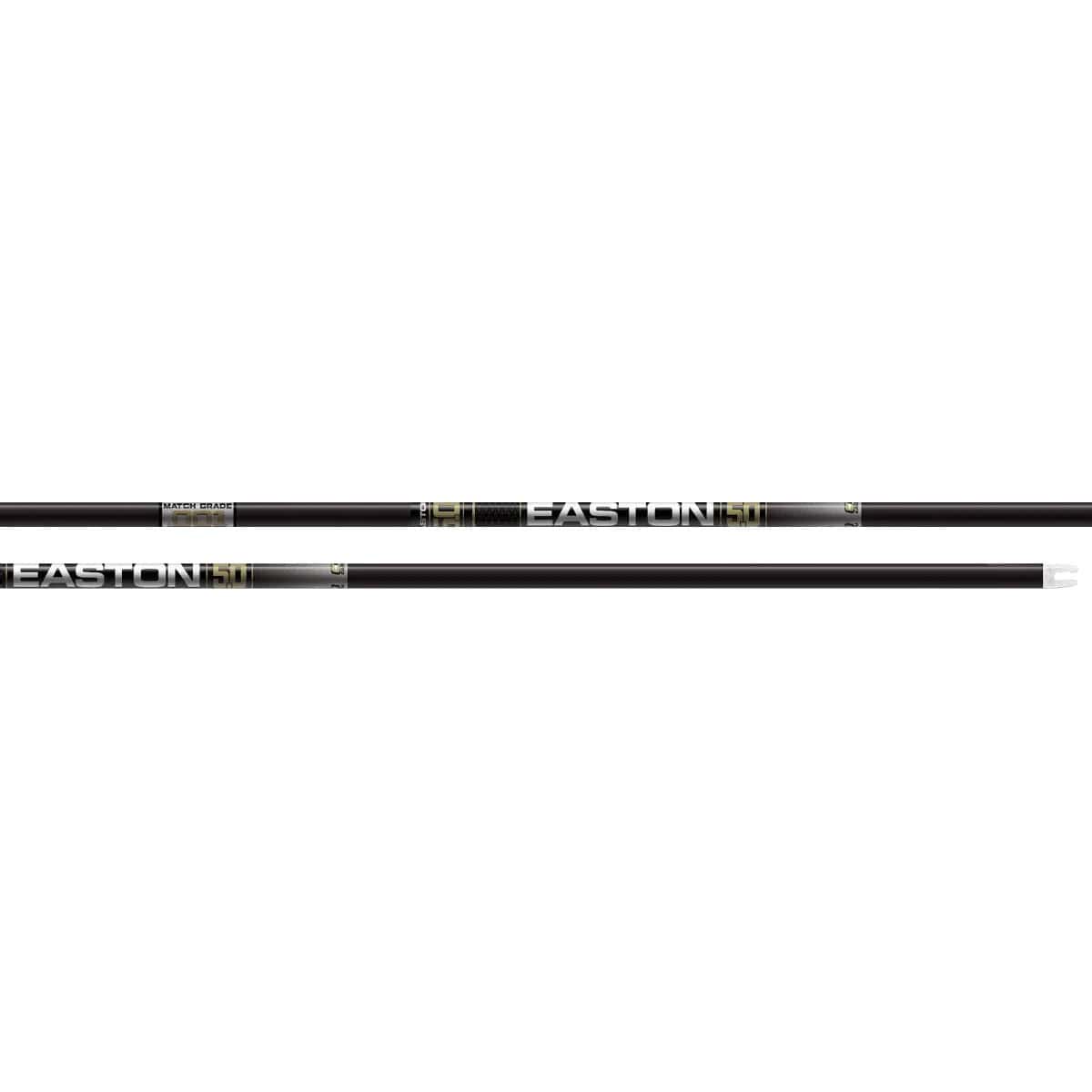 Easton Arrow High Velocity 5.0 5mm Match Grade ACU Carbon 12 Pack Bare Shafts HIT Insert & Collar