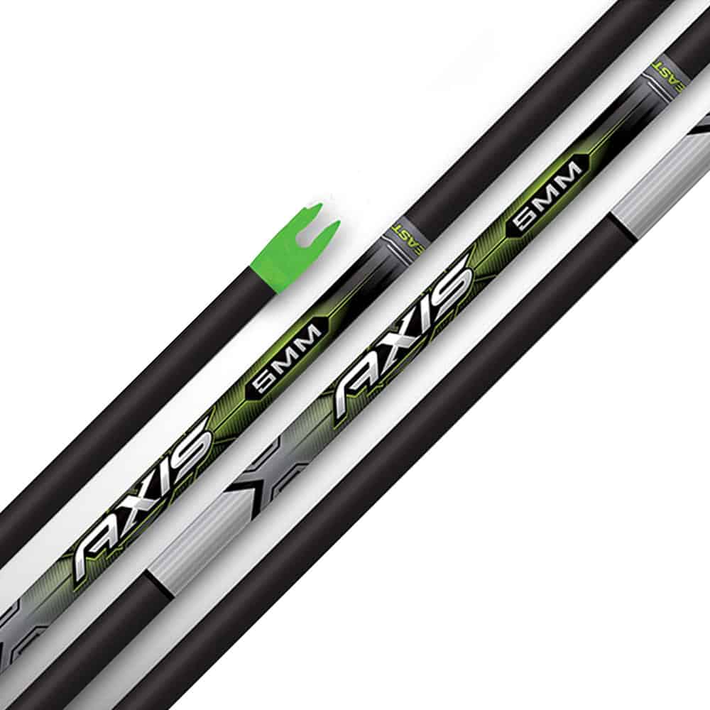 Easton Axis 5MM Carbon 12 Pack Bare Shafts X Nocks