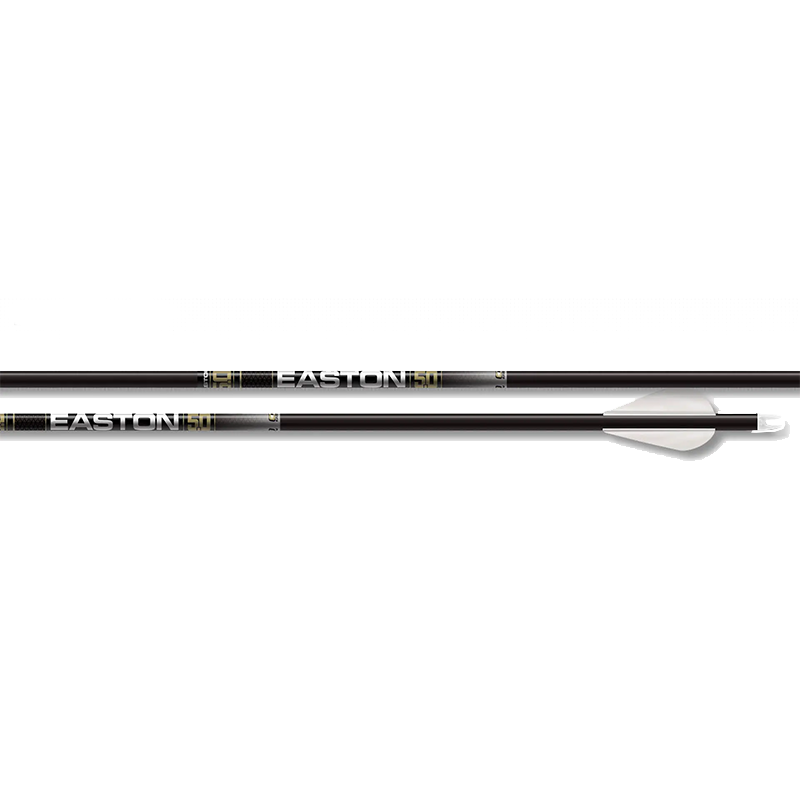 Easton Technical Products - 5.0 Fletched Arrows with 50 grain Half-Outs