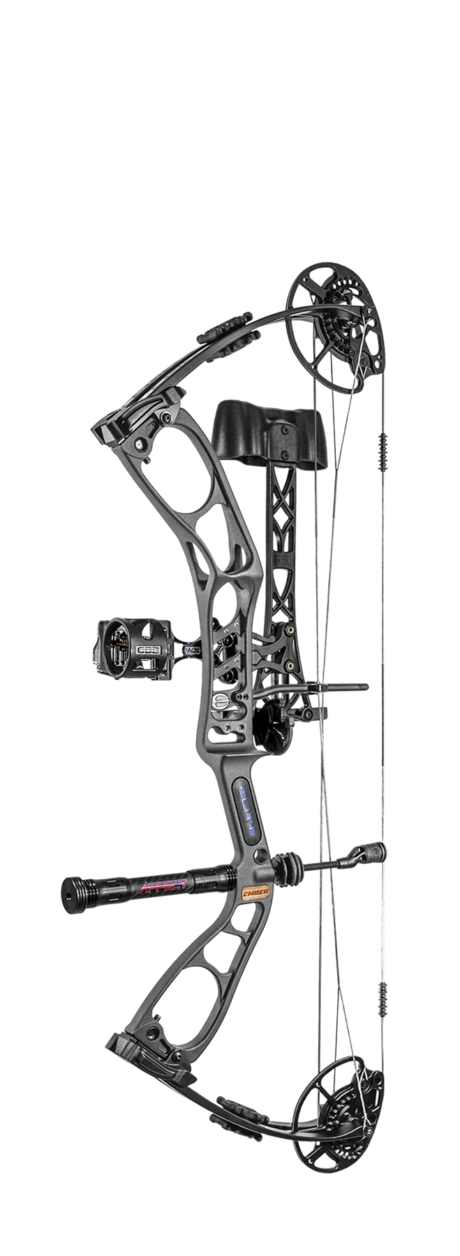 Elite Archery Ember Kit Compound Bow Slate Grey w/ Free Cypress Release