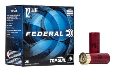 Federal, Top Gun, 12 Gauge 2.75″, #7.5, 1 1/8 oz, 25 Round Box