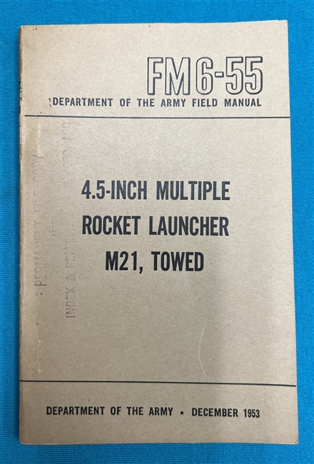 FM6-554.5" Multiple Rocket Launcher M21 Field Manual 1953