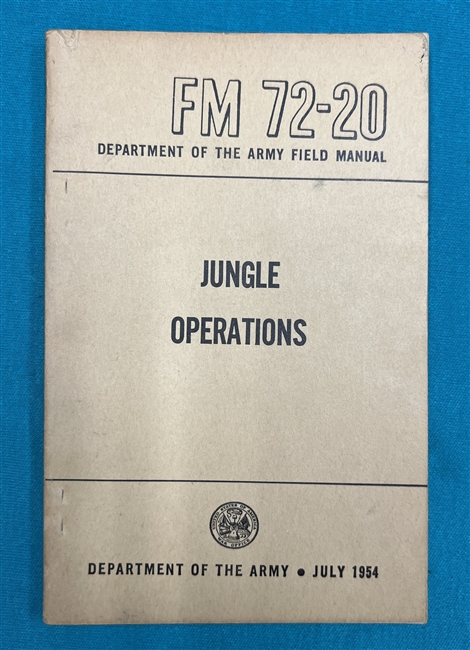 FM72-20 Jungle WarfareField Manual1954