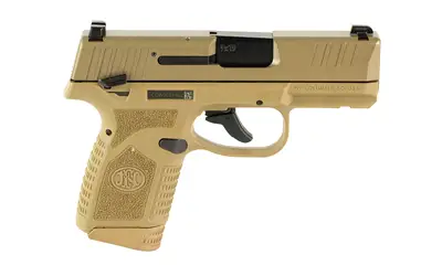 FN America, Reflex, Semi-automatic Pistol, Polymer Frame, Internal Hammer Fired, Single Action Only, Micro Compact, 9MM, 3.3″ Cold Hammer Forged Barrel