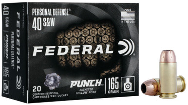 Federal Personal Defense Punch 40 S&W 165gr