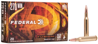 Federal Fusion .270 Winchester 150 Grain Soft Point Ammunition - 20 Rounds