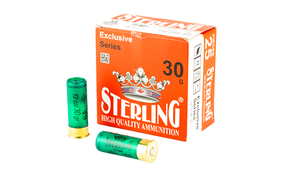 Sterling, Exclusive Series, 12 Gauge 2.75″, #5, 1 1/6 oz, Shot Shell, 25 Round Box