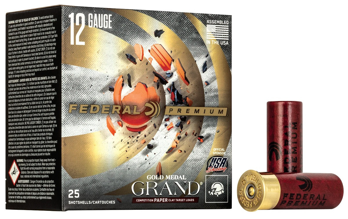 Federal 12 Gauge Ammunition Gold Medal Paper GMT17175CASE #7.5 Shot 2-3/4″ 1-1/8oz 1235fps CASE 250 Rounds