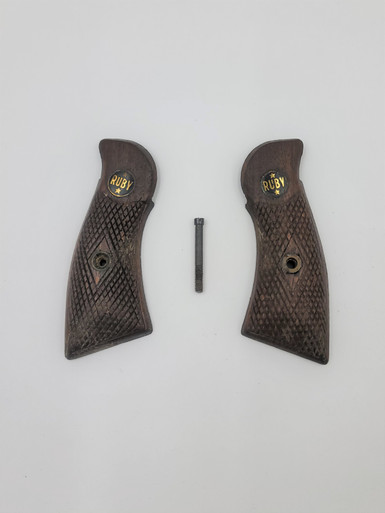 Ruby Extra .22 CalRevolver Wood Grips