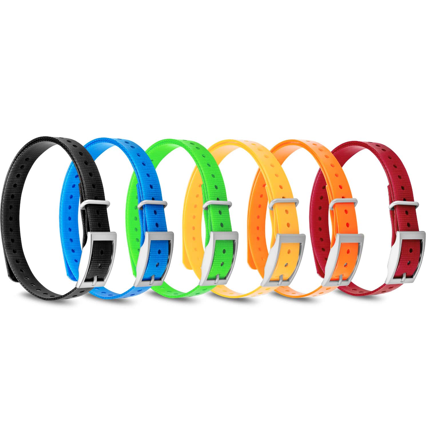 Garmin Training Collar 3/4″ Square Buckle Collar Strap Replacement Black Blue Green Orange Red Yellow