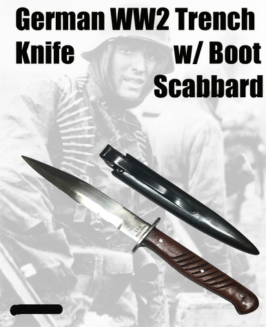 WW2 German Boot Knife & Scabbard