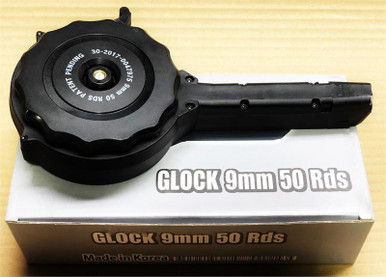 50rd 9mm Drum Mag fits Glock Pistols