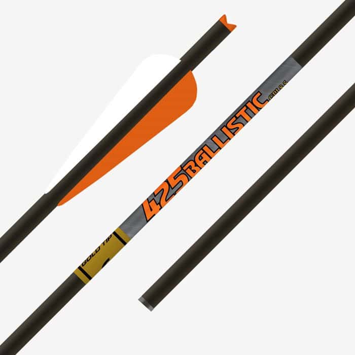 Gold Tip Crossbow Ballistic Bolts 20″ 6 Pack 4″ Duravanes BA20A46