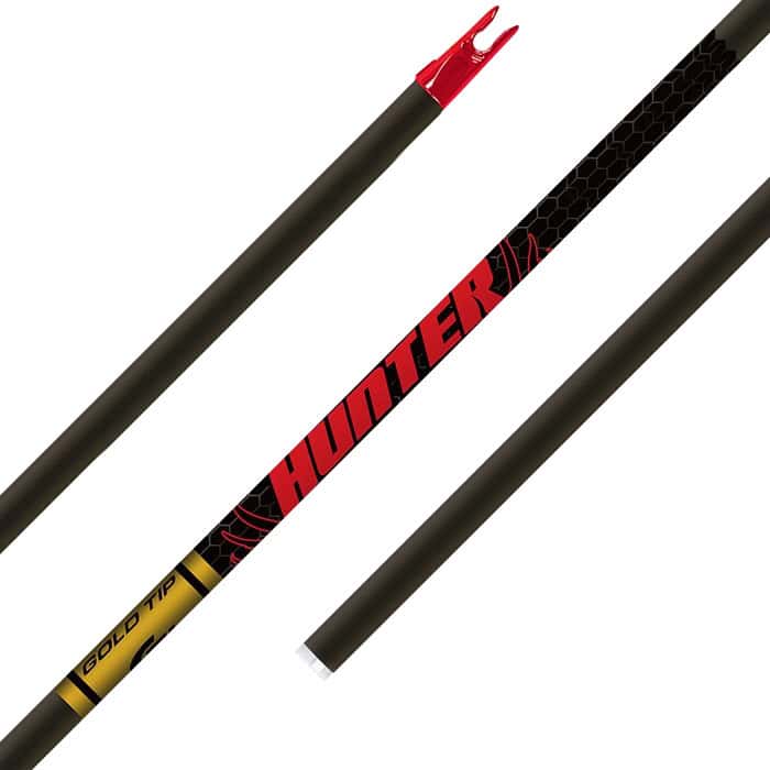 Gold Tip Arrows Hunter Black 1 Dozen Bare Shafts