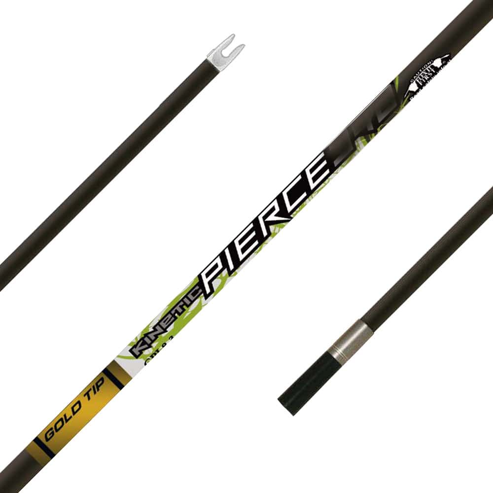 Gold Tip Arrows Kinetic Pierce Black 1 Dozen Bare Shafts