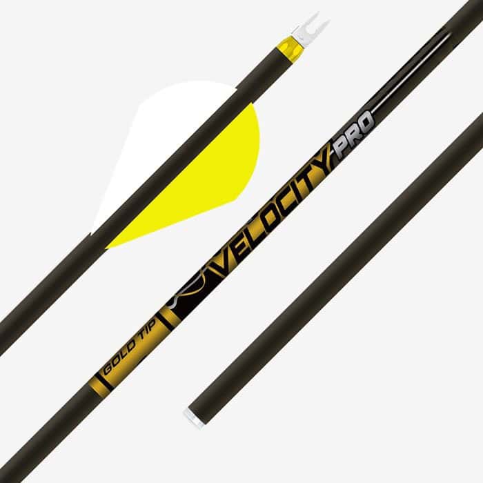 Gold Tip Arrows Velocity Pro 1 Dozen 2″ Raptor Vanes .001″ Straightness