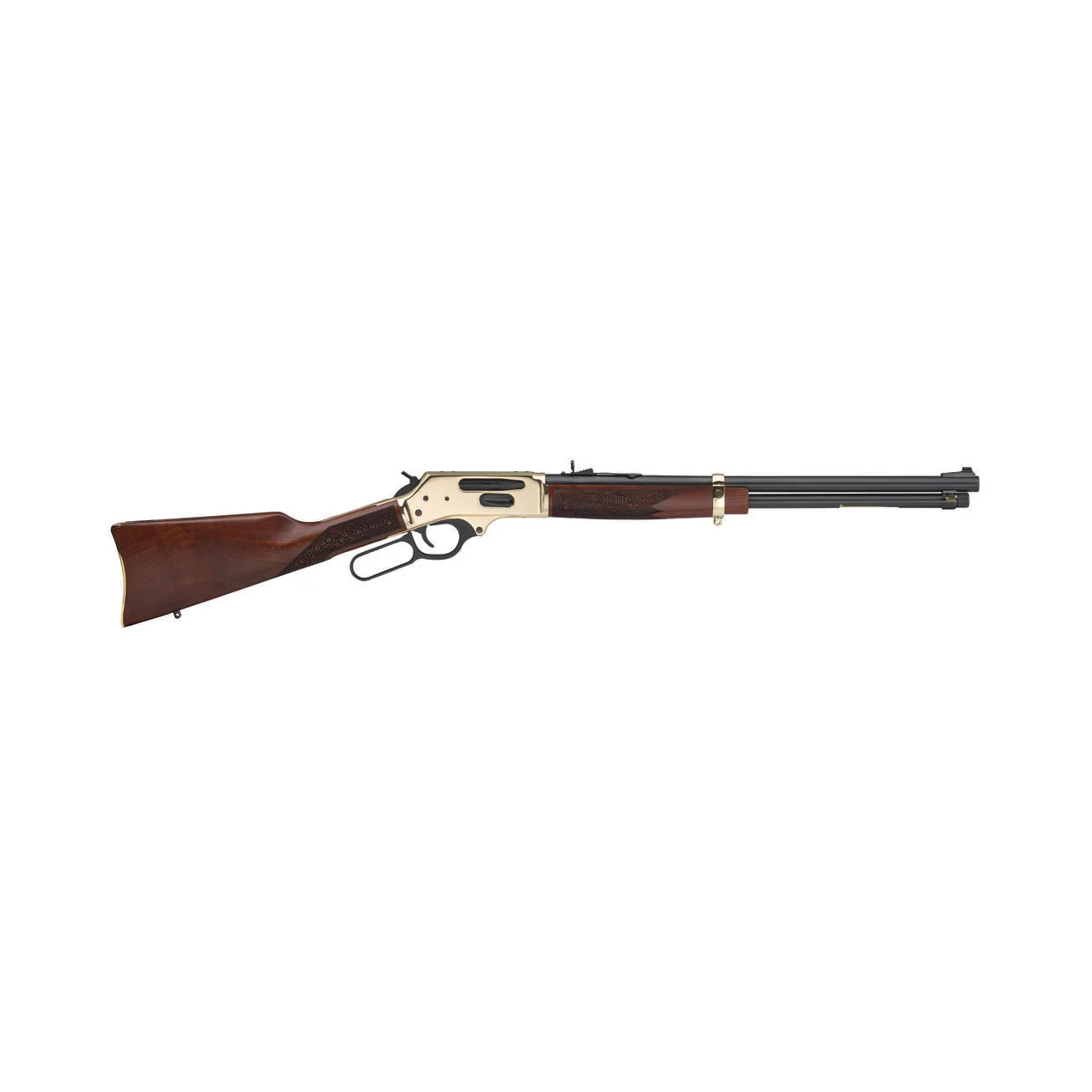 Henry Repeating Arms, Side Gate Lever Action, 45-70 Government, 20″ Brass Receiver