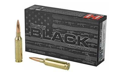 Hornady, BLACK, 6MM Creedmoor, 105 Grain, Boat Tail Hollow Point, 20 Round Box