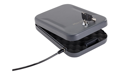 Hornady, Large Lock Box, Black Finish, With Lock, Key, & Cable