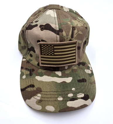 Multi Cam Operator’s Cap w/ Flag Emblem