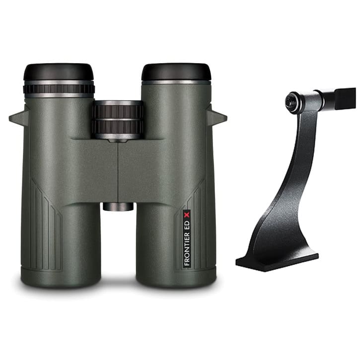 Hawke Optics Binocular Frontier ED X 8×42 Green 38410 Combo Pack w/ Tripod Adapter (38410 & 64104)